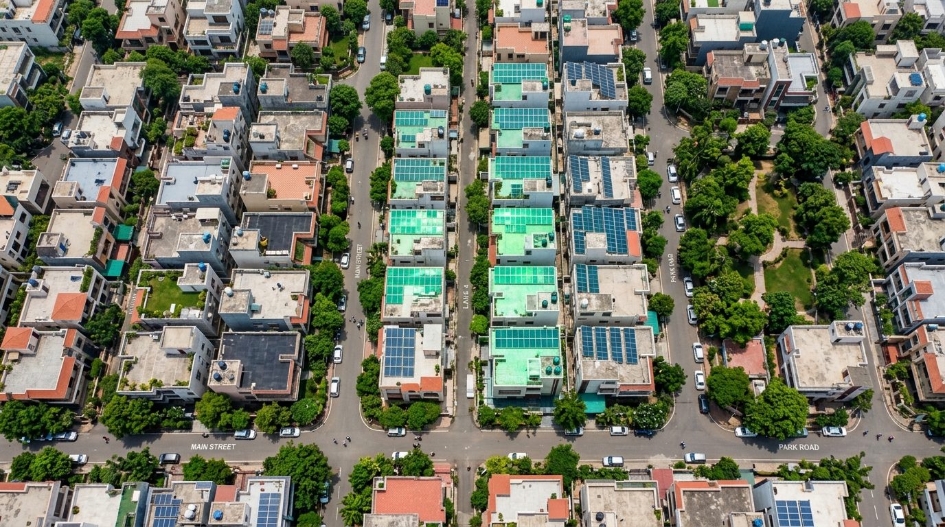 Clean Energy Solar Powered Green Community Developed with Arya Enterprises